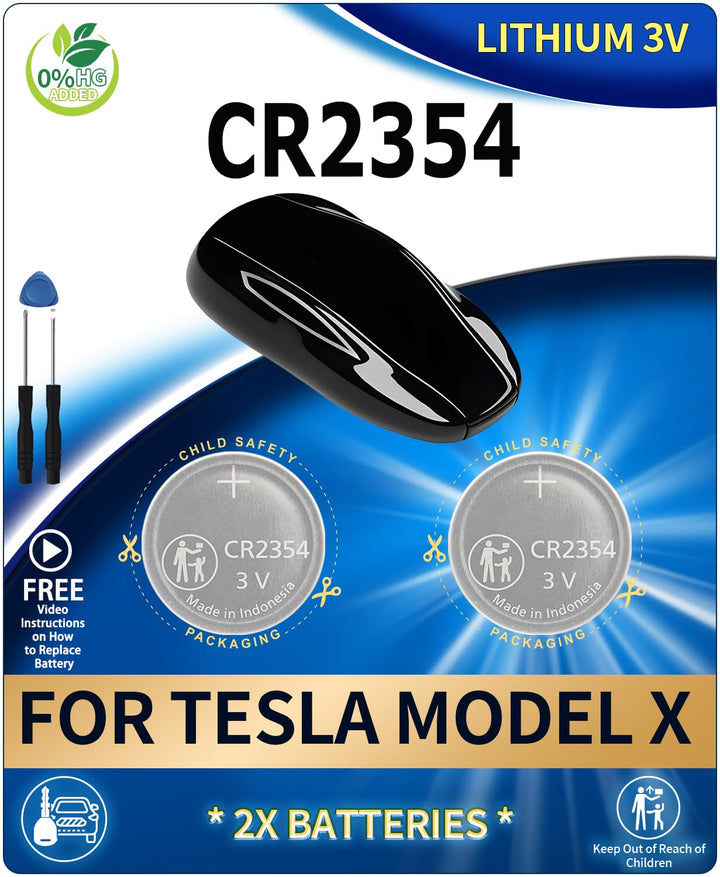 IYUKETROR front packaging showing two CR2354 batteries and tool, clear replacement benefit