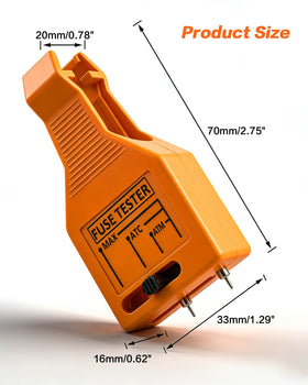 IZTOSS puller extracting a blade fuse to demonstrate safe removal benefit
