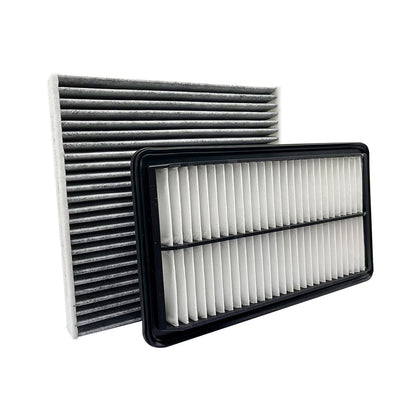 J1YL2C front packaging showing full engine and cabin filter kit, clear fit confirmation