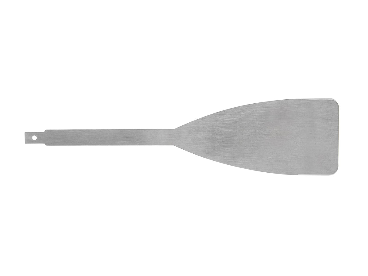 JAAGS blade beside tape measure showing 3 x 12 inch scale for reach benefit