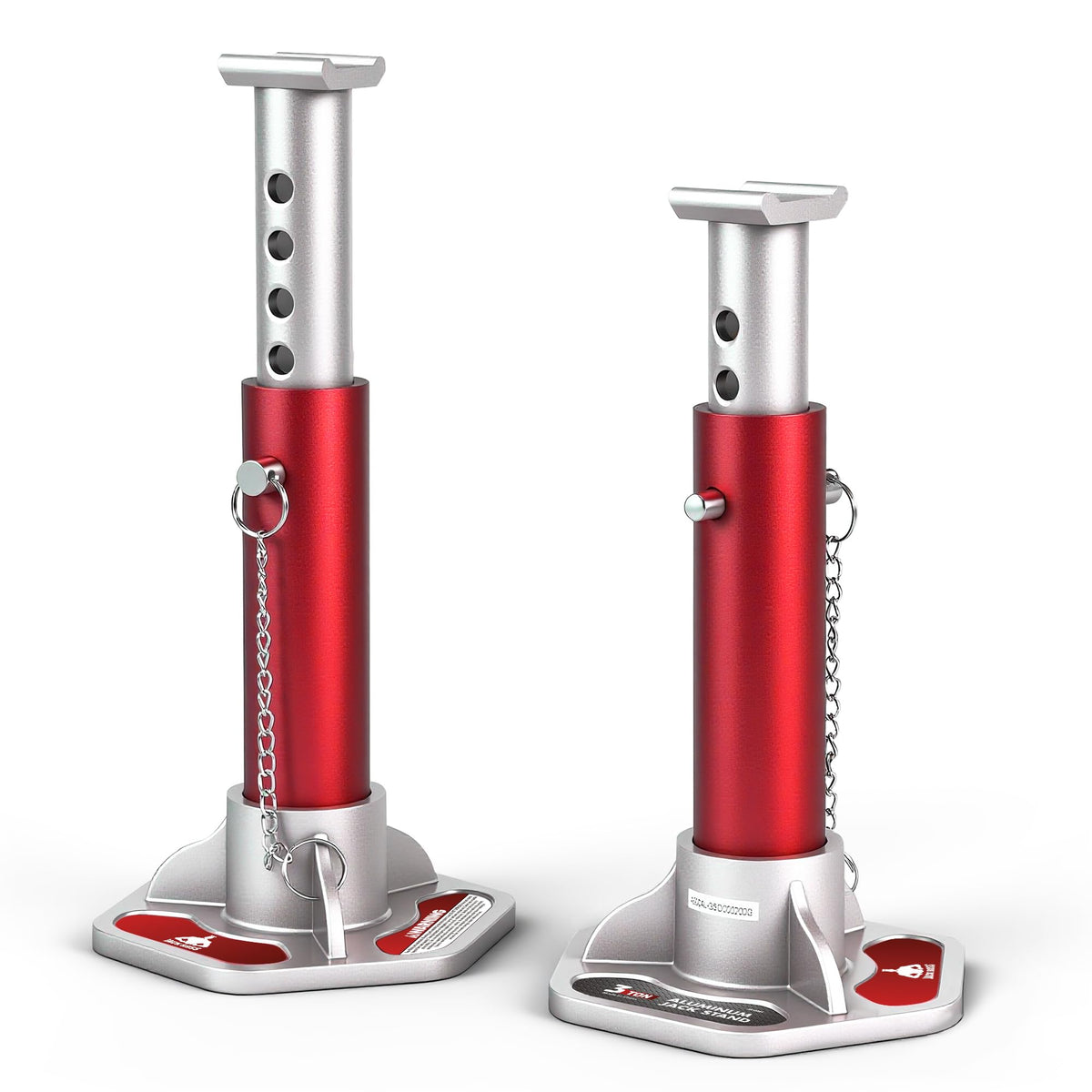 Jack Boss front view pair showing robust support and portability