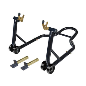 Jack Boss front stand front view showing secure lift benefit