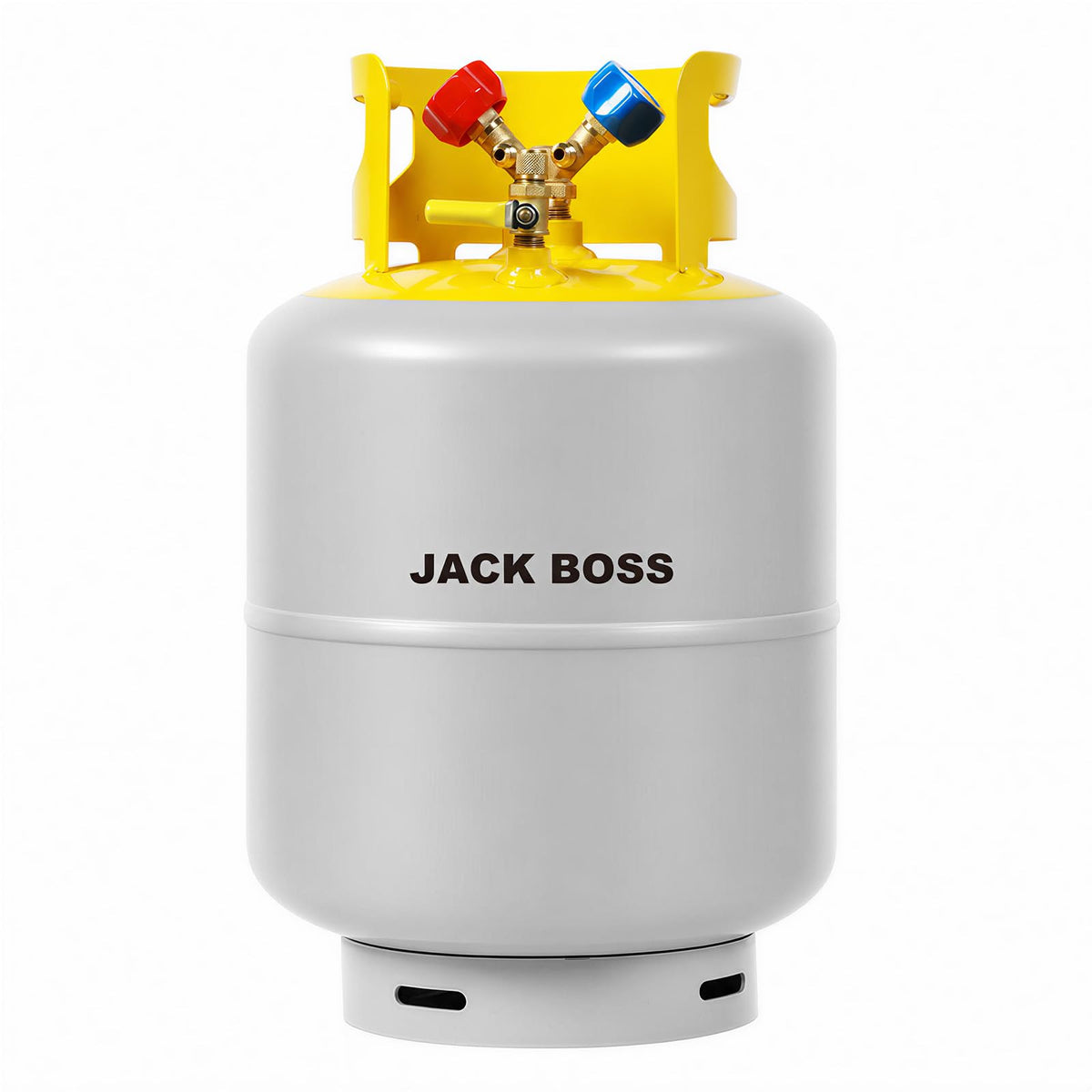 Jack Boss front view recovery tank showing durable steel and capacity benefit