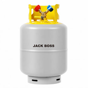 Jack Boss front view recovery tank showing durable steel and capacity benefit