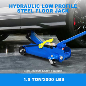 Jack Boss in use lifting a sedan demonstrating safe controlled elevation