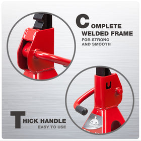 Jack Boss detailed view of sawtooth ratchet bar showing precise multi-position locking