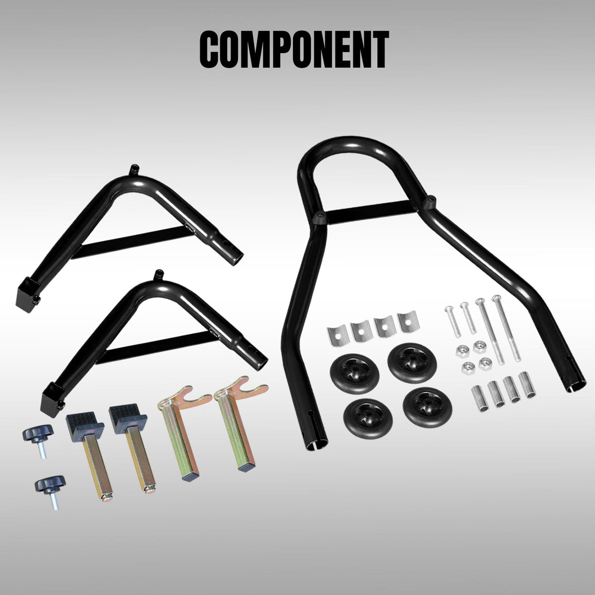 Jack Boss rear spool rubber padding showing frame protection benefit