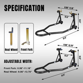 Jack Boss rear stand side profile demonstrating sturdy support