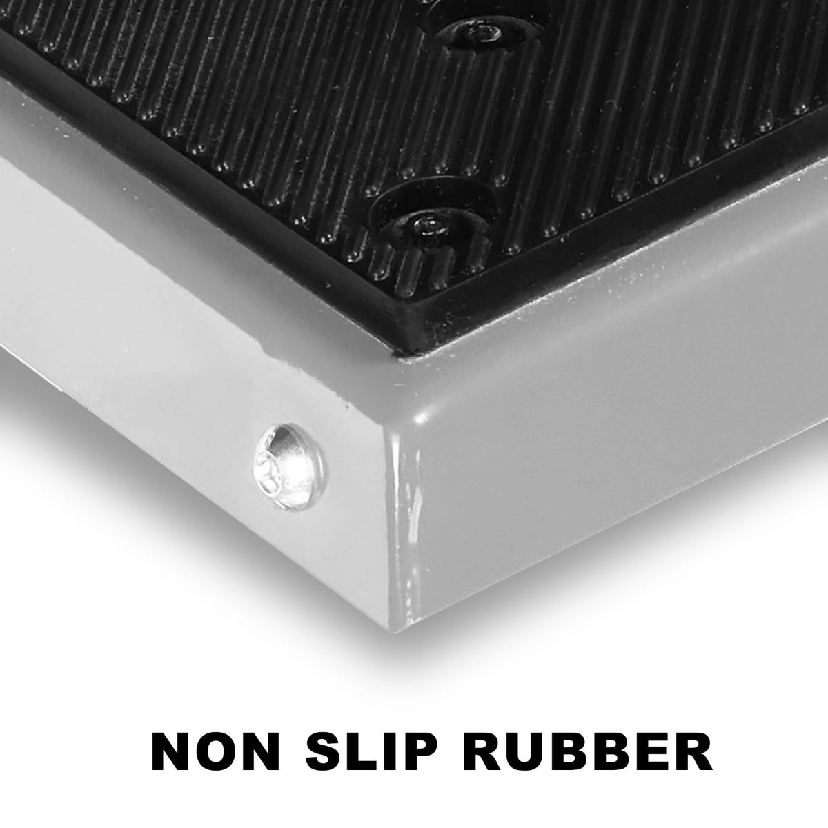 Jack Boss stand next to ruler showing size and 15.35 inch lift clearance