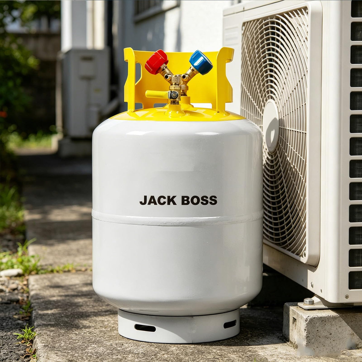 Jack Boss technician carrying on jobsite showing portability benefit