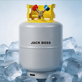 Jack Boss valve and brass fittings closeup highlighting secure connections benefit