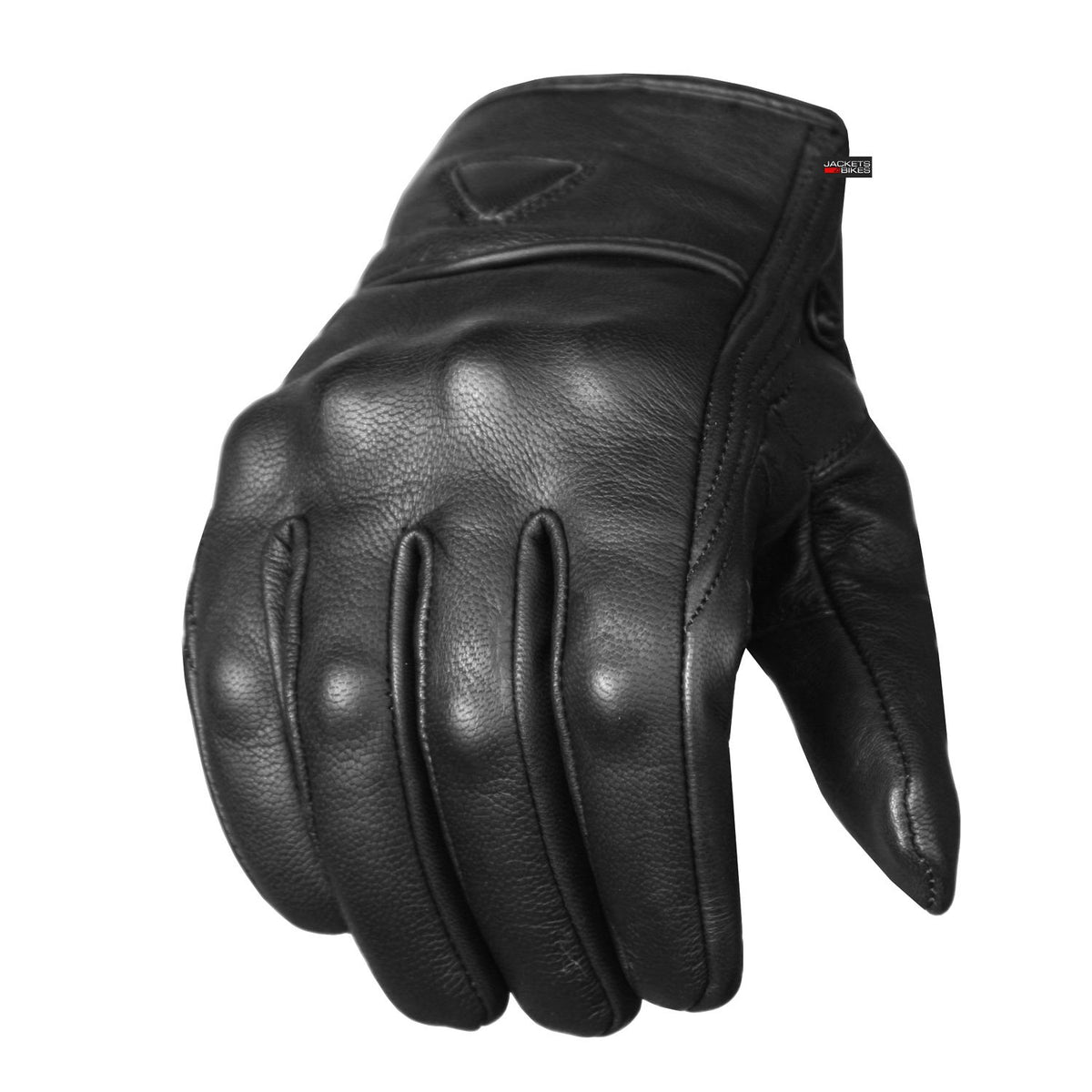 Jackets 4 Bikes front view of black gloves showing style and protection benefits
