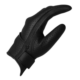Jackets 4 Bikes gloves on cruiser handlebar showing real-world control benefit