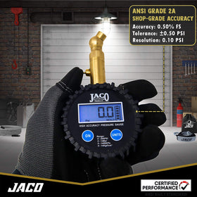 JACO Elite size comparison showing portable scale and shop-grade convenience