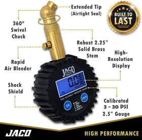JACO Elite brass stem close-up showing airtight seal benefit