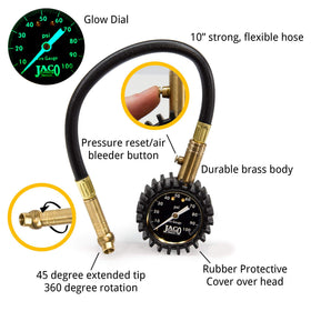 JACO ElitePro brass detail highlighting solid brass body for long-lasting performance