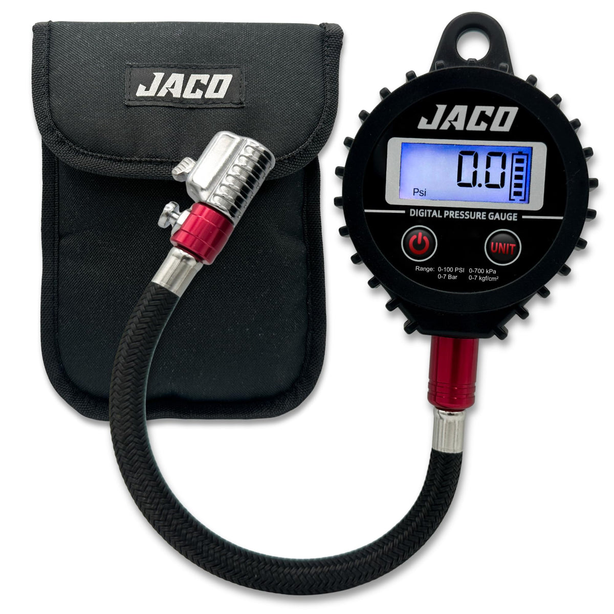 JACO ElitePro-X front view showing durable body and ergonomic grip for reliable handling