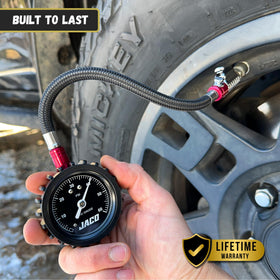 JACO ElitePro-X connected to a vehicle tire showing professional in-use benefit