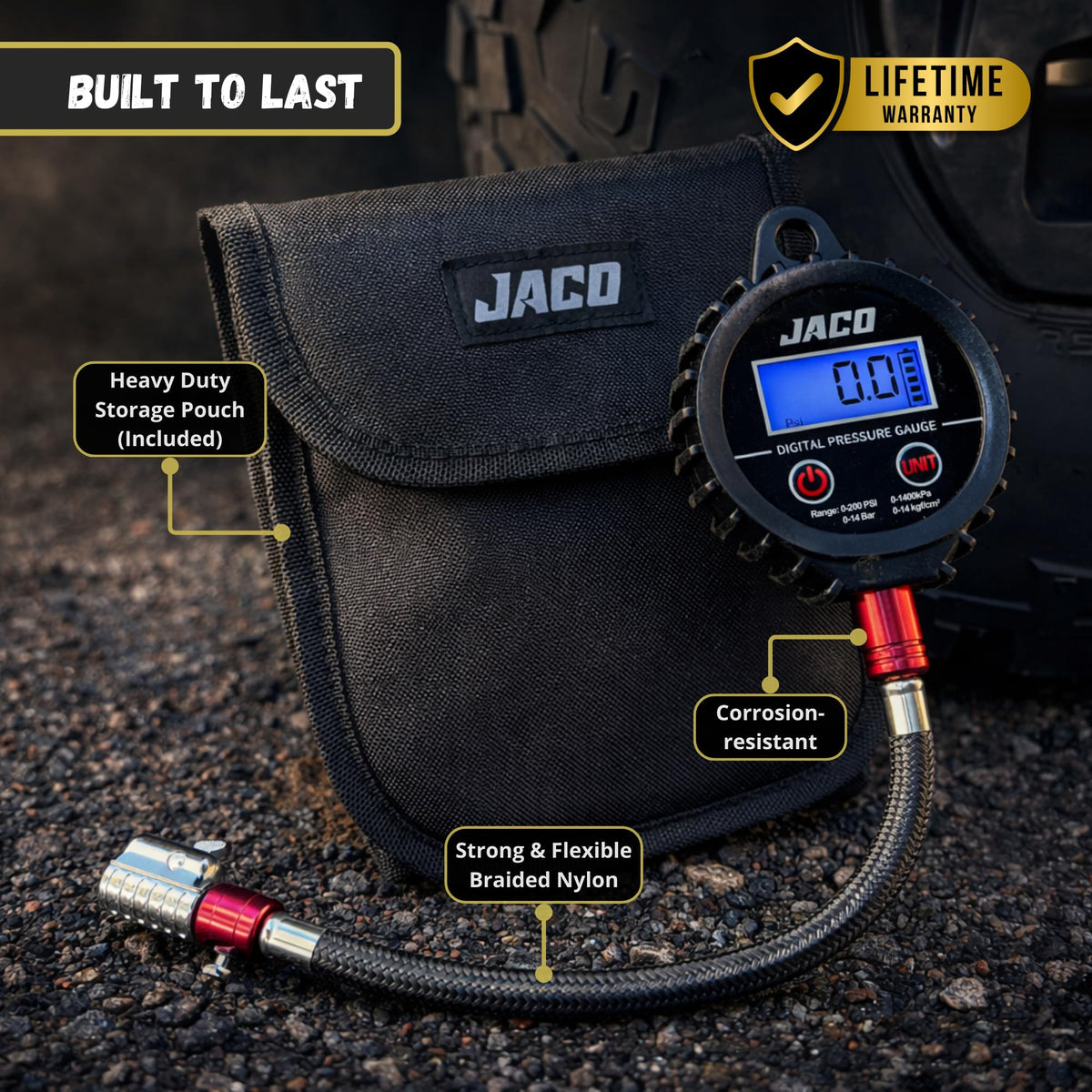 JACO ElitePro-X pouch and kit showing protective case for secure storage and transport