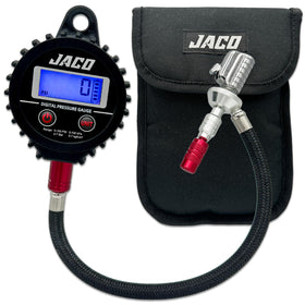 JACO Lightning RX4 front view showing compact anodized body and display, fast setup benefit