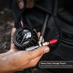JACO Lightning RX4 pouch travel ready in pack demonstrating organized storage and protection