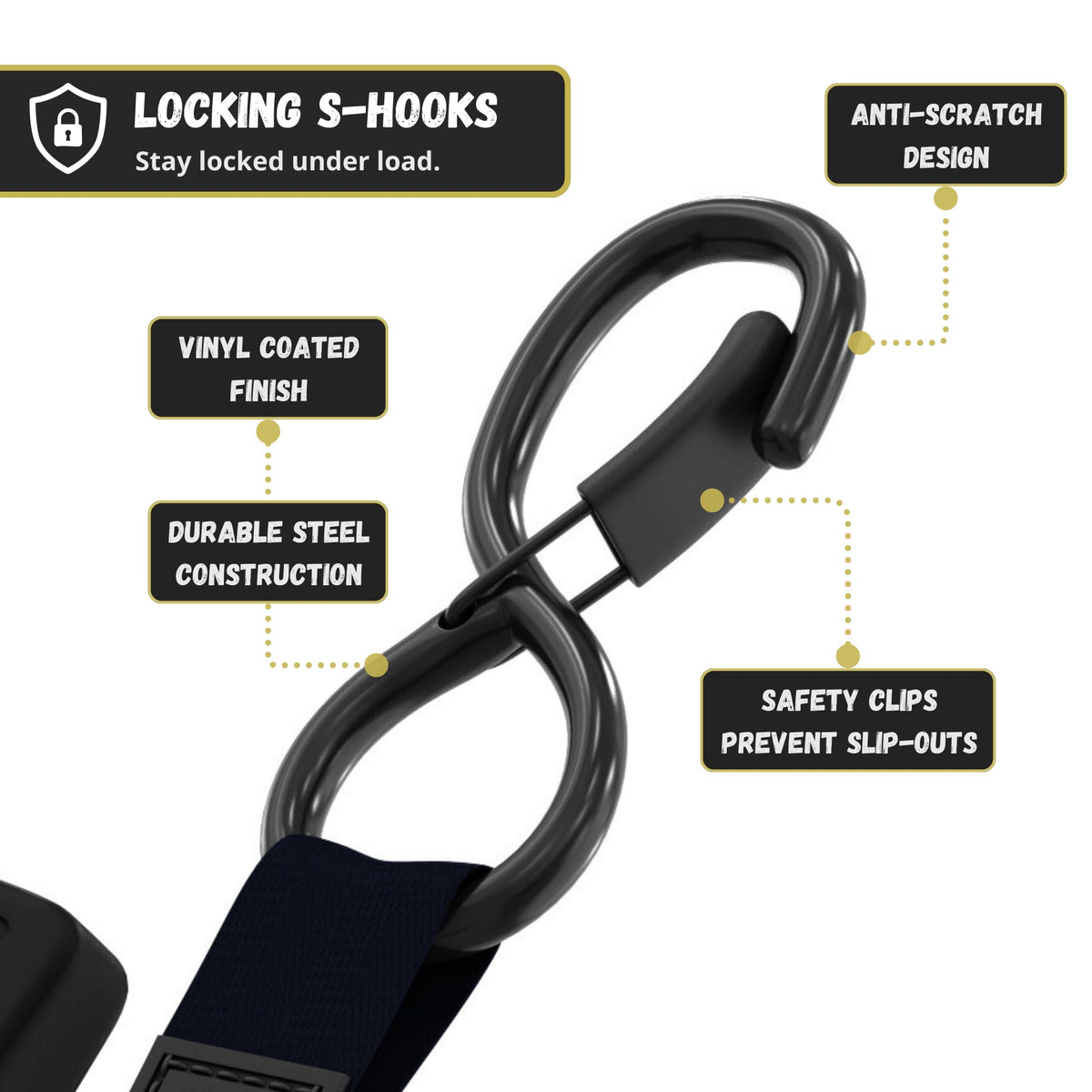 JACO strap fully extended to 15 feet showing long reach advantage