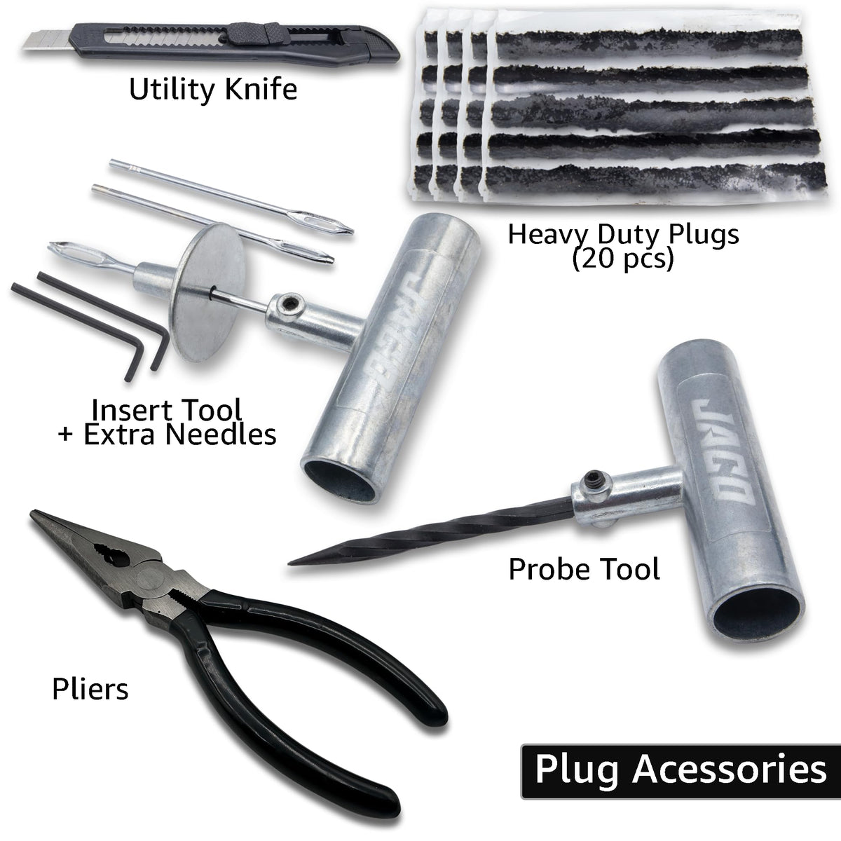 JACO TRX-50 laid out showing tools and parts for quick identification benefit