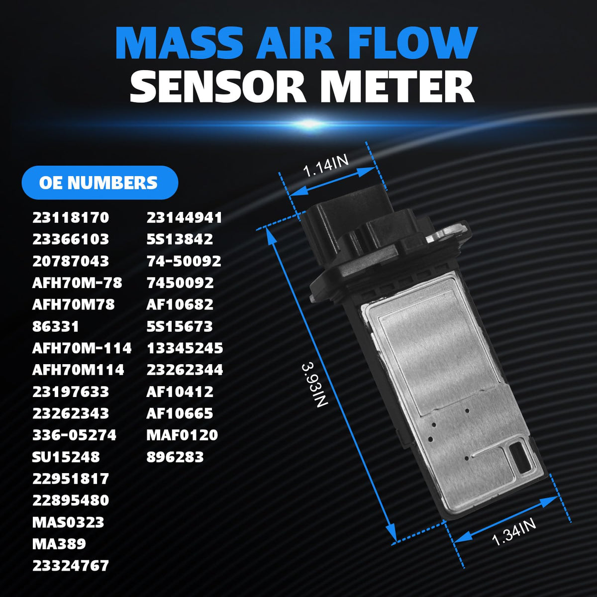 JADRANCI MAF sensor packaging and label indicating protected shipping and part ID