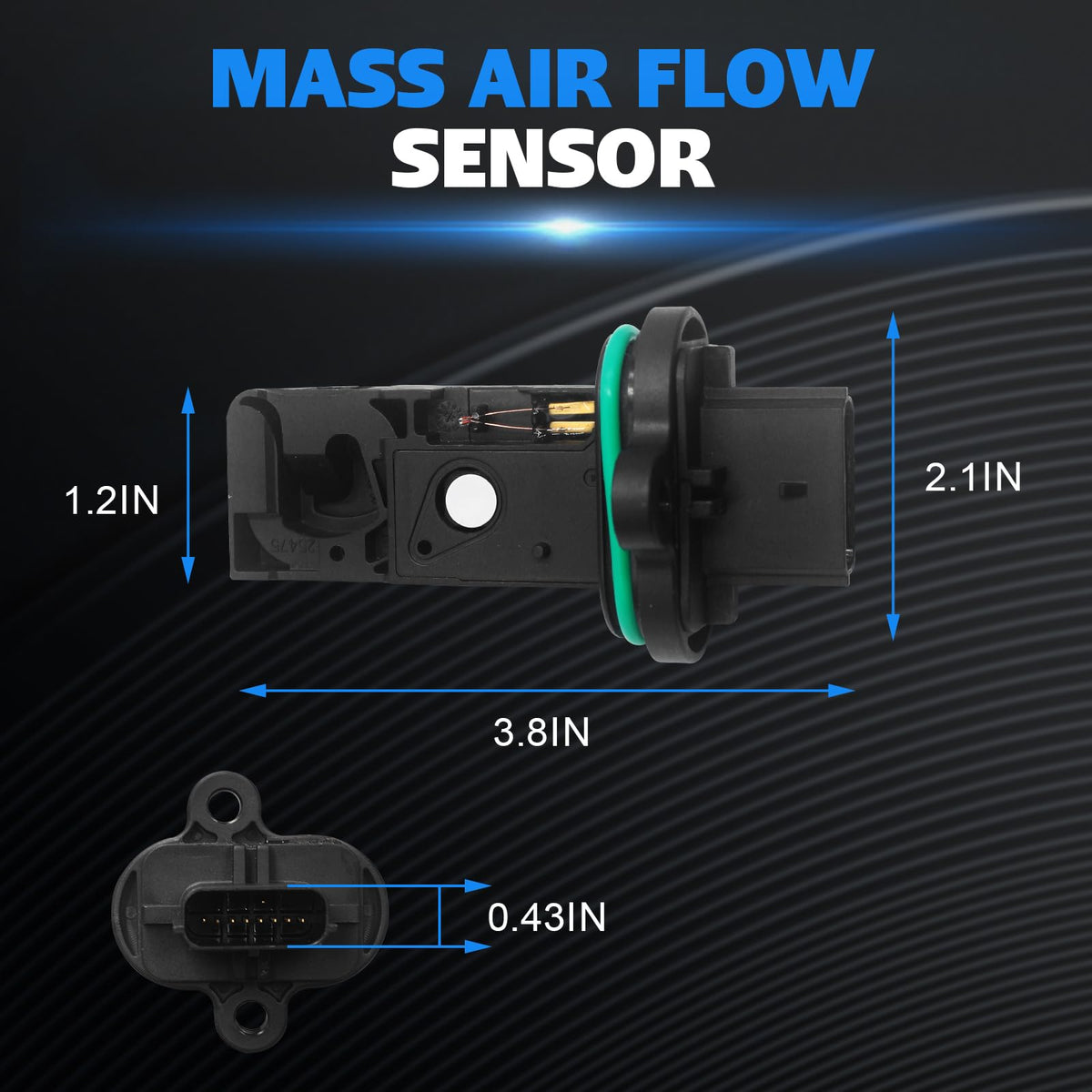 JADRANCI MAF sensor scale with ruler showing accurate dimensions