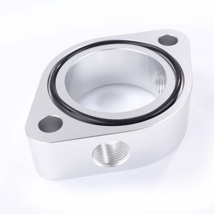 JADSOrBoBi front view spacer showing ports and anodized finish, adds clearance