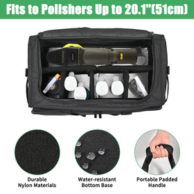 Jaffzora open main compartment with polisher for secure transport