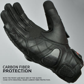 J.A.G. close-up of carbon-style knuckle guard showing reinforced impact protection