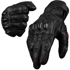 J.A.G. front view of black gloves showing protective profile and fit for confidence