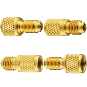 JaGely adapter attached to AC service hose illustrating reliable connection benefit