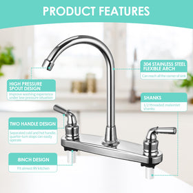 JAKARDA ABS base with 1/2" threaded inlet shanks showing easy-install benefit