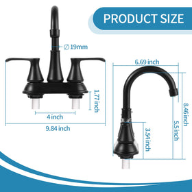JAKARDA next to measuring tape showing size compatibility with standard RV sinks benefit