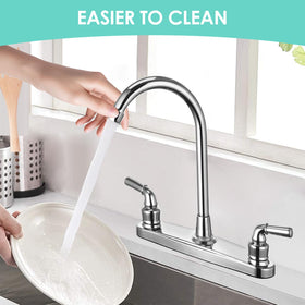 JAKARDA faucet next to measuring tape showing size-fit certainty benefit