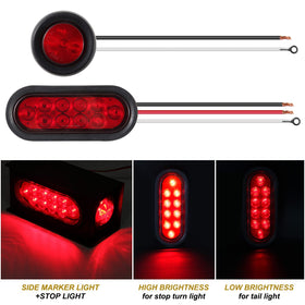 Jamarco closeup of 6-inch oval LED with bright diodes for improved night visibility