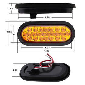 Jamarco close-up of 24-LED array and amber lens demonstrating clarity