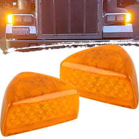 Jamarco front view amber LED assembly showing bright signal and durability