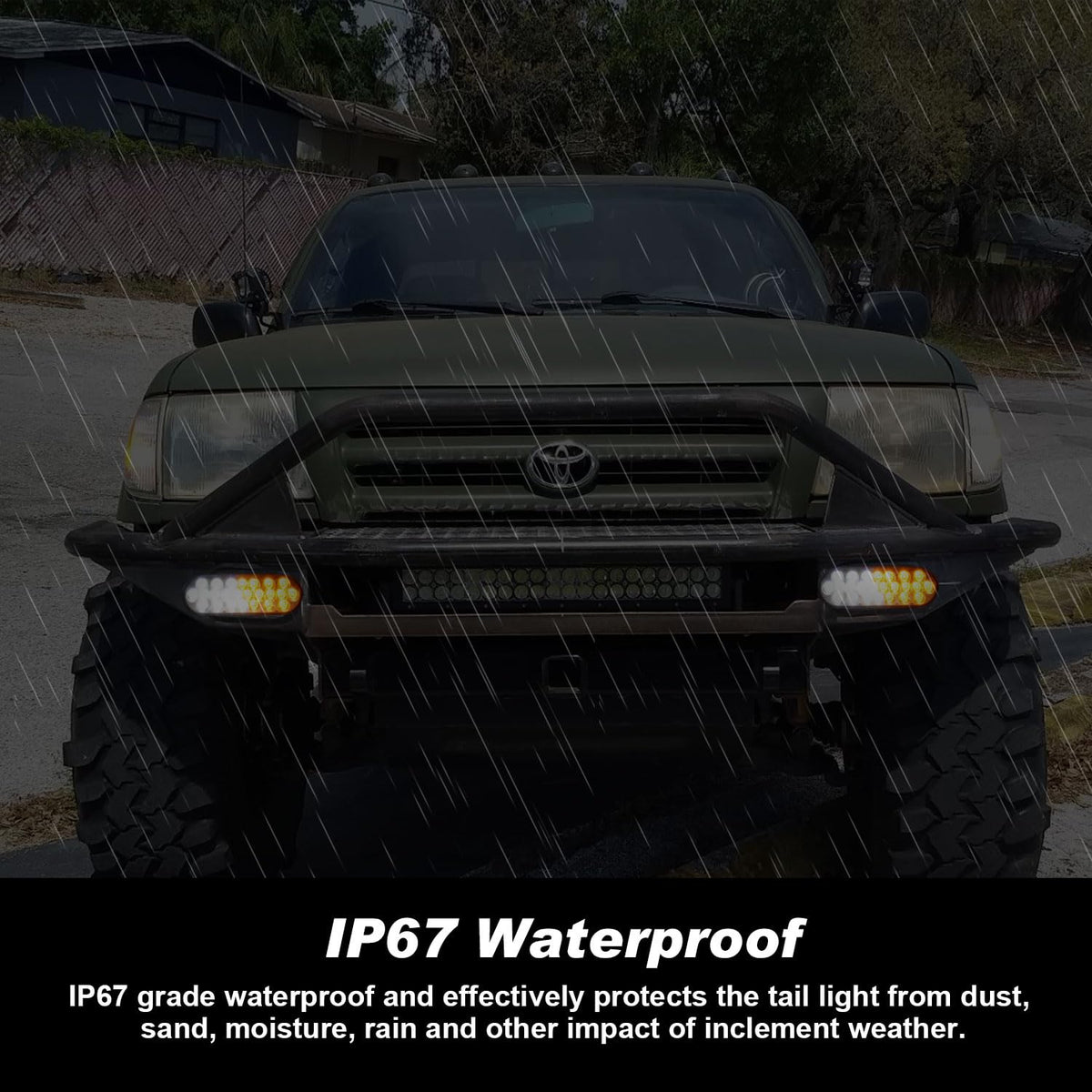 Jamarco installed on trailer bumper illustrating improved roadside visibility