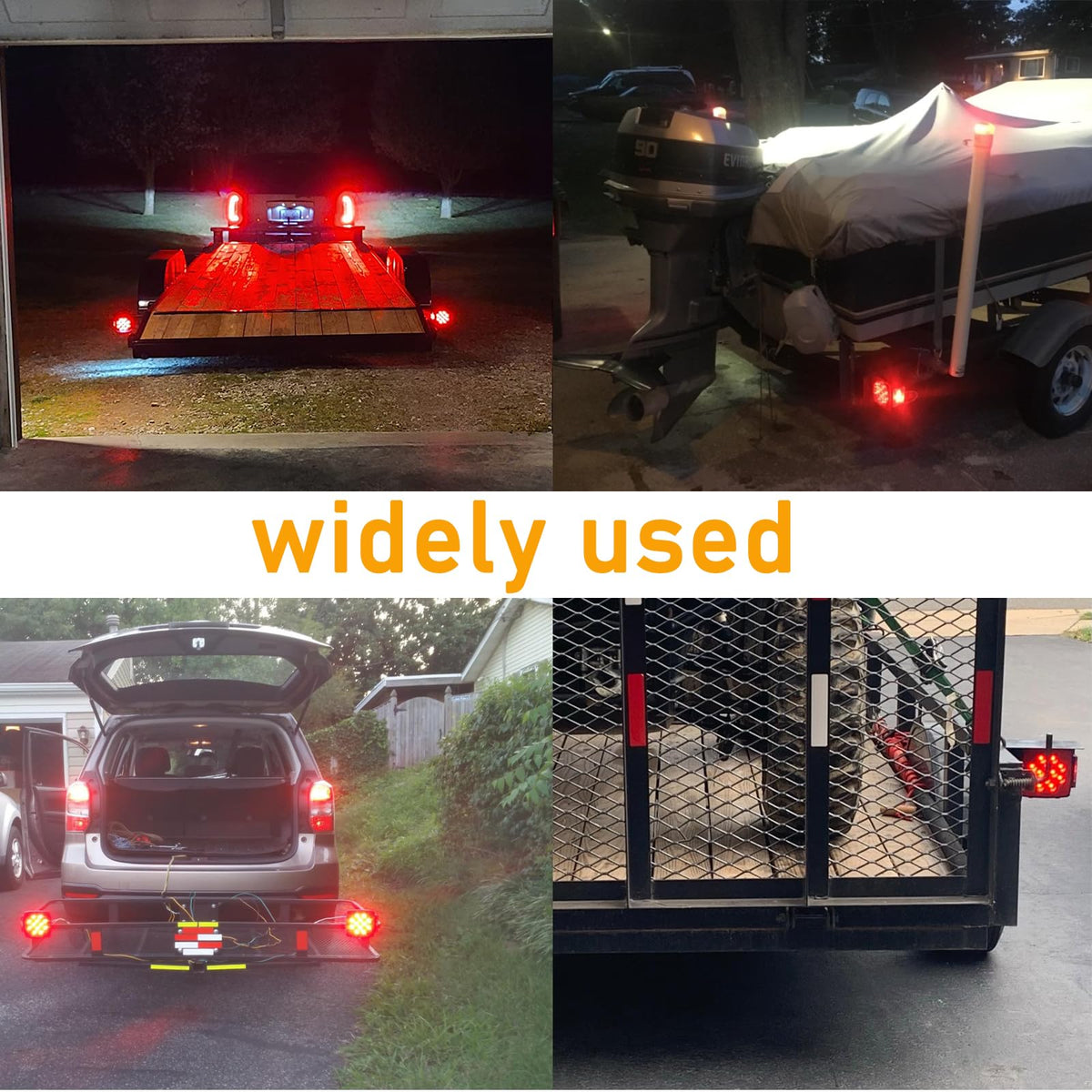 Jamarco lights installed on utility trailer for safer night towing