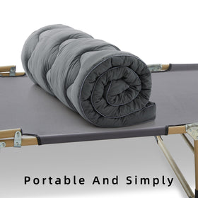 Jamdok topper on RV bunk in cozy travel setting adding sleep comfort