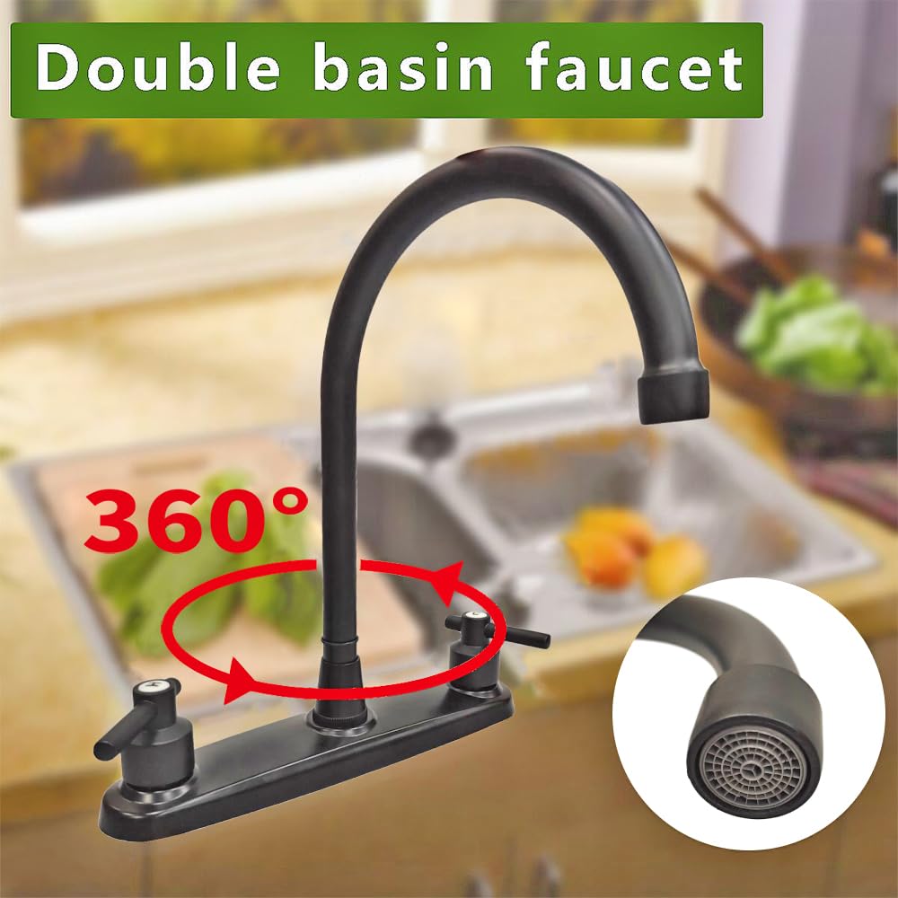 JAMESVAN faucet next to cooking pot showing size and scale for easier prep benefit
