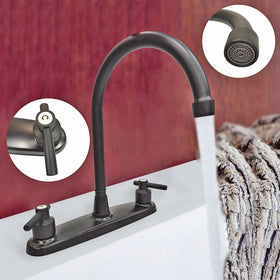 JAMESVAN faucet swiveling in RV sink to reach both basins benefit