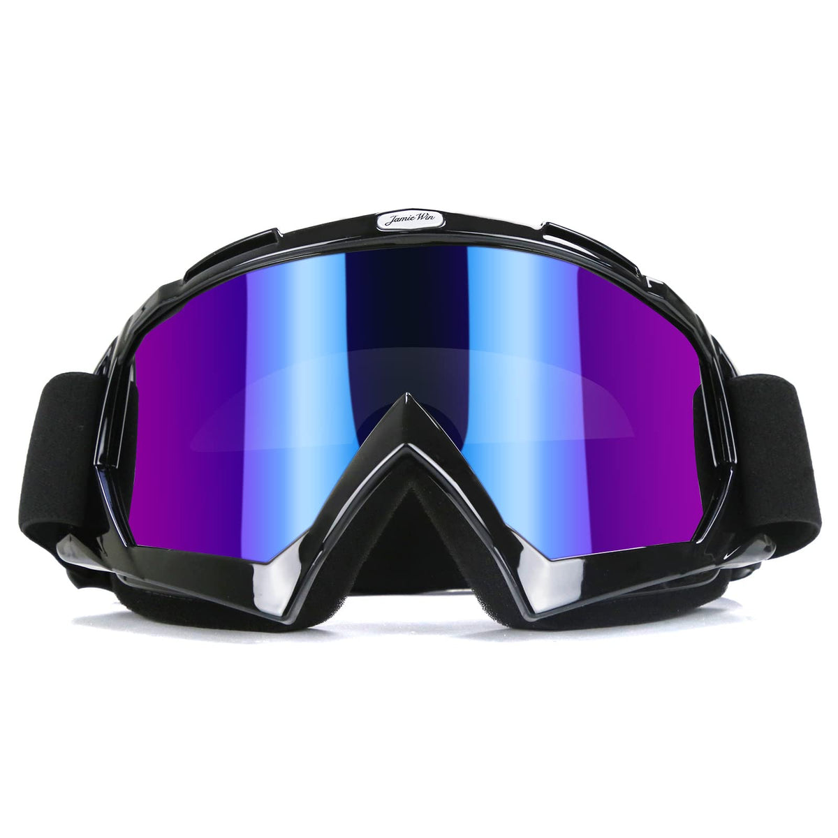 JAMIEWIN front view of goggles showing wide field of vision and protection