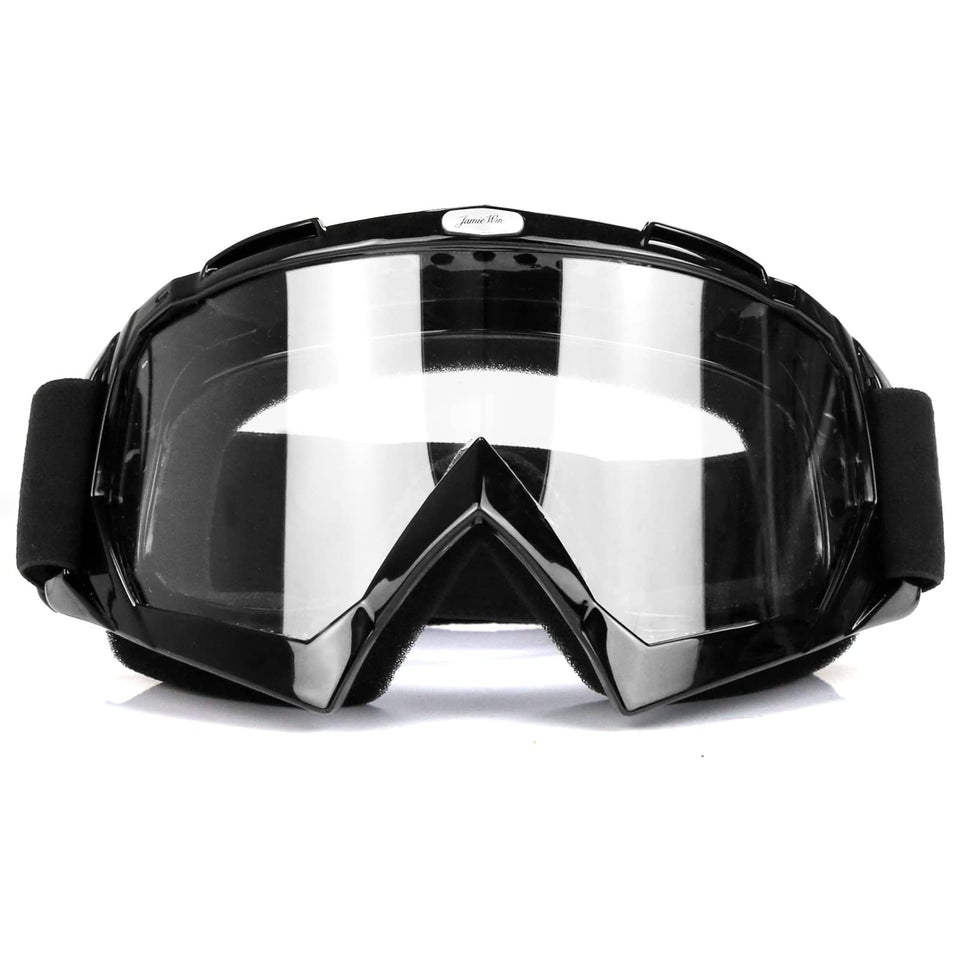 JAMIEWIN front view of goggles showing full-frame protection and wide vision