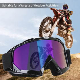 JAMIEWIN goggles held in hand to show lightweight size and portability