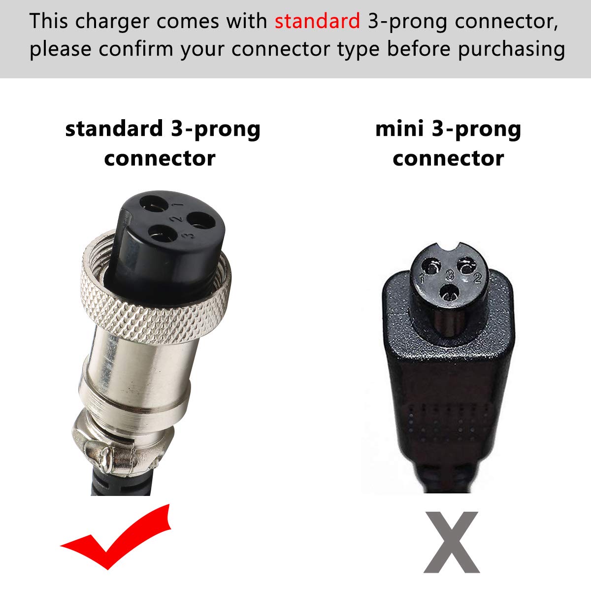 Janboo 3-prong connector close-up ensuring secure fit and steady power