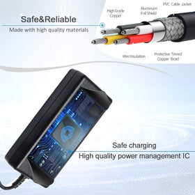 Janboo charger indicator light detail showing quick diagnostic feedback